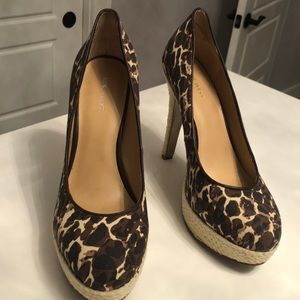 Nine West animal print pumps
